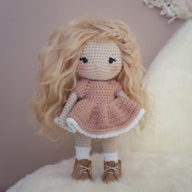 Robe printemps pour poupée : patron au crochet PDF