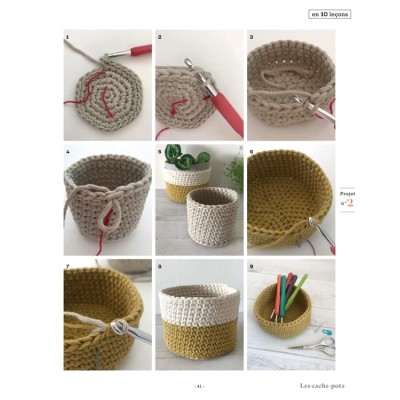 Livre "Apprendre le crochet en 10 leçons" Les éditions de saxe