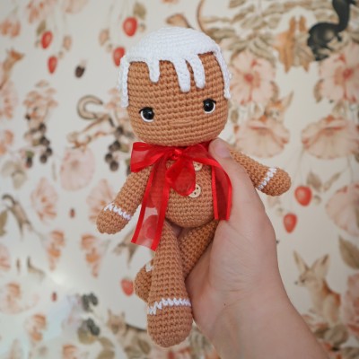 Kit Crochet Biscuit, bonhomme de pain d'épices – Coffret Complet, Patron PDF