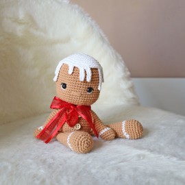 Kit Crochet Biscuit, bonhomme de pain d'épices – Coffret Complet, Patron PDF