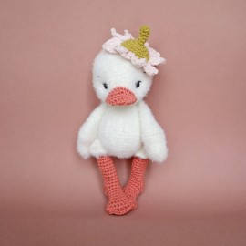 Kit Crochet Plume, mon petit caneton – Coffret Complet, Patron PDF