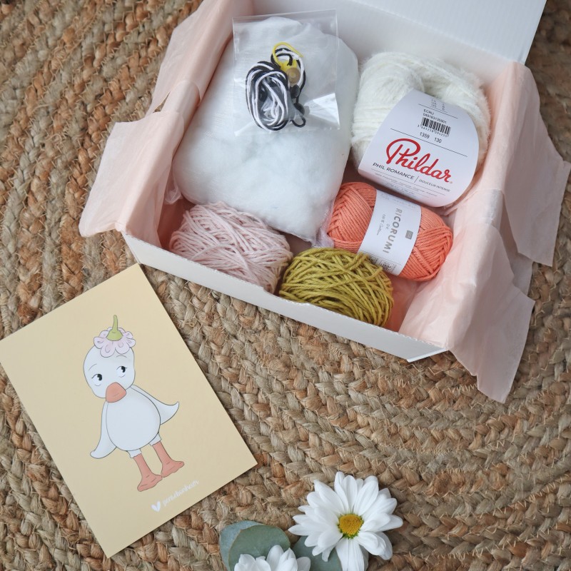 Coffret version 1 : Plume, mon petit caneton en fil romance