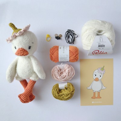 Coffret version 1 : Plume, mon petit caneton en fil romance
