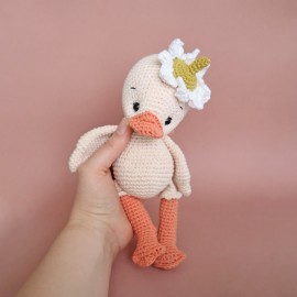 Kit Crochet Plume, mon petit caneton – Coffret Complet, Patron PDF