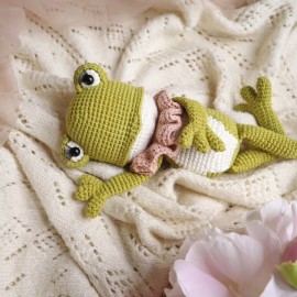 Kit Crochet Pénélope, la grenouille – Coffret Complet, Patron PDF