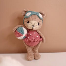 Kit Crochet Margotte, ma petite oursonne – Coffret Complet, Patron PDF