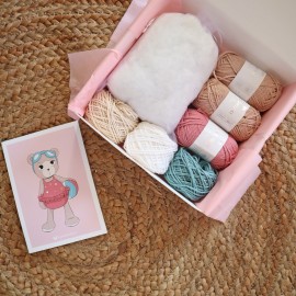 Kit Crochet Margotte, ma petite oursonne – Coffret Complet, Patron PDF