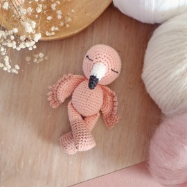 Les minis du bonheur : Luna, mon mini flamant rose : Patron Au Crochet PDF
