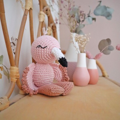 Les minis du bonheur : Luna, mon mini flamant rose : Patron Au Crochet PDF
