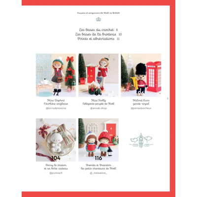 Livre "Poupées & amigurumis de Noël So British au crochet" Les éditions de saxe