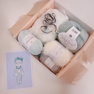 Kit Crochet Alaska, renarde polaire – Coffret Complet, Patron PDF