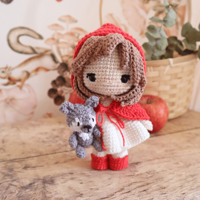 Kit Crochet Le petit chaperon rouge – Coffret Complet, Patron PDF