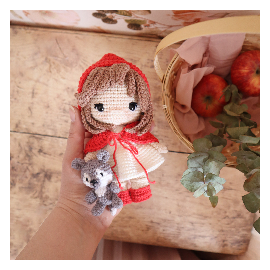 Patron "Le chaperon rouge et son doudou loup"