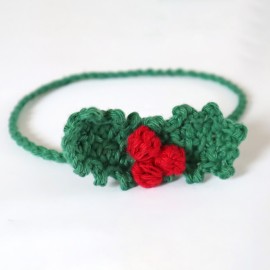 Patron Feuille de Houx Crochet Gratuit PDF – Décoration Noël