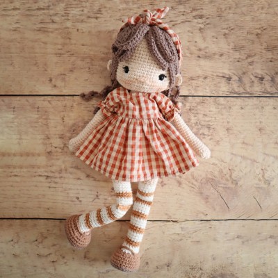 Kit Crochet Lison, jolie poupée et son doudou – Coffret Complet, Patron PDF