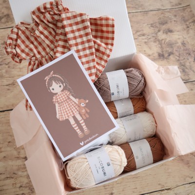 Kit Crochet Suzie, jolie girafe – Coffret Complet, Patron PDF