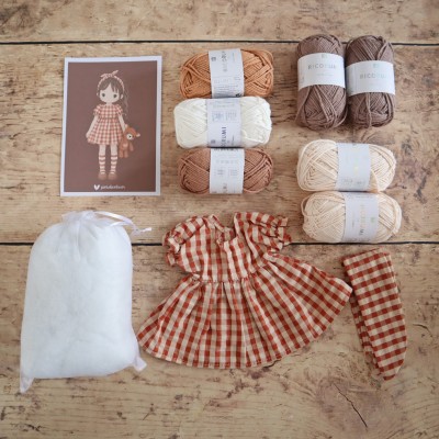 Kit Crochet Suzie, jolie girafe – Coffret Complet, Patron PDF