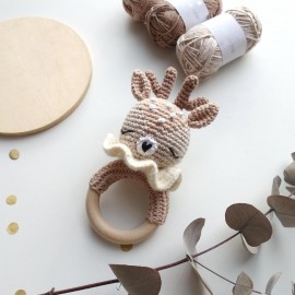 Hochet Charlie le faon : Patron Au Crochet PDF